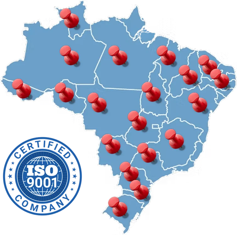 Atendemos todo o Brasil